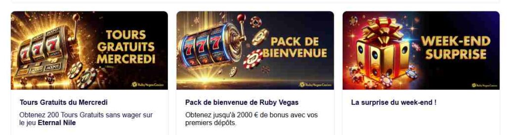 Ruby Vegas casino Bonus